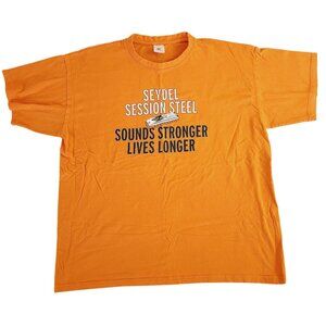 Seydel Session Steel T-Shirt XXL 100% Cotton Orange Short Sleeve New